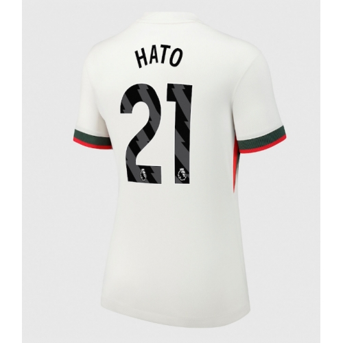 Billige Fotballdrakt Chelsea Jorrel Hato #21 Replika Bortedrakt Dame 2025-26 Kortermet Billige Fotballdrakt Chelsea Jorrel Hato #21 Replika Bortedrakt Dame 2025-26 Kortermet